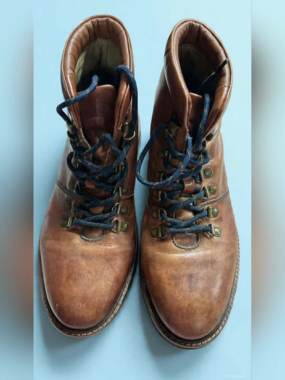Men's‎ Tan Leather Lace-Up Hiking Boots - Premium Comfort Roan Apex
